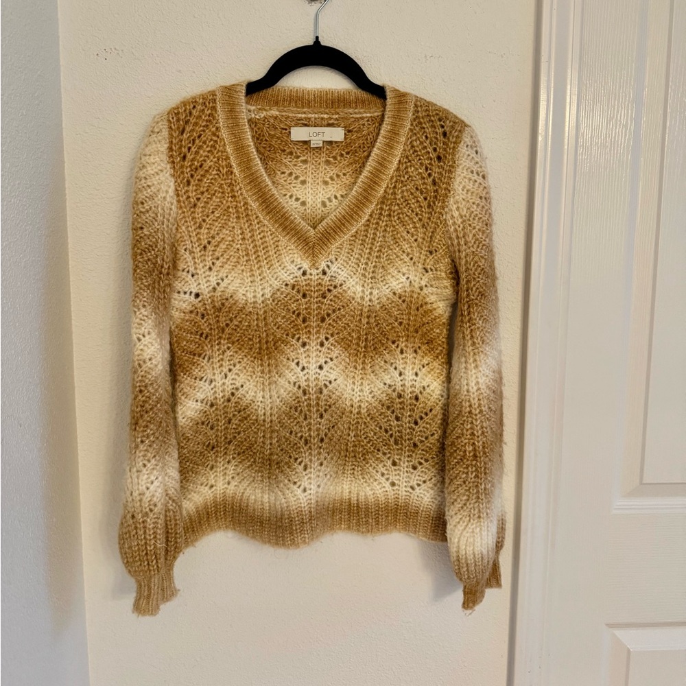 EUC LOFT Space Dye V-Neck Sweater - Picture 4 of 9